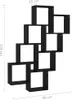 vidaXL Cube Shelf Black 90x15x119 cm odvozený výrobek ze Náhled obrázku produktu 6