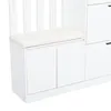 Merax Garderobenschrank mit Schuhschrank und Sitzbank, Produktbild-Vorschau 9