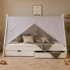 Homestyle4u Kinderbett 90x200 Hausbett mit Bettkasten mit Produktbild-Vorschau 4