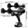 VEVOR Klaxon pneumatique 130 dB, 18 V, 4 Ah, avec 4 Voir les images du produit 8