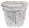 Vaso da fiori Clayre & Eef Ø 10x8 cm Bianco Blu Terracotta Anteprima dell’immagine prodotto 1