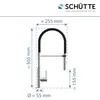 SCHÜTTE Küchenarmatur STILO mit Geschirrbrause, Wasserhahn Produktbild-Vorschau 4