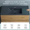 doporro Meuble de Salle de Bain Suspendu Aspect de Chêne Voir les images du produit 3