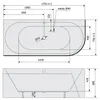 Polysan VIVA L MONOLITH asymmetrische Badewanne Produktbild-Vorschau 7