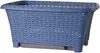 Wasmand op poten kunststof blauw 38 liter 39 x 59 x 29 cm Productafbeelding-voorbeeld 3