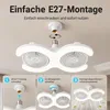 LED Deckenlampe mit Ventilator E27, 60W, 3 Farben dimmbar, Produktbild-Vorschau 6