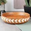 Holzschale zum Servieren von Snacks, Salaten, Obst, 30,5 Produktbild-Vorschau 4