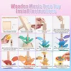Montessori Musik-Kugelbahn aus Holz – bunter Baum mit 49 Produktbild-Vorschau 3