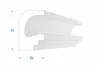 ELHARE Stuckleiste LED Band Lichtprofile Wand Indirekte Produktbild-Vorschau 3