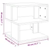 Tavolino in cemento grigio 40x40x40 cm materiale a base di Anteprima dell’immagine prodotto 7