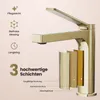 EMKE Robinet de salle de bain champagne-or 195x173x46mm, Voir les images du produit 4