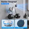 Wandventilator mit Saugnapf, 4000mAh Akku, 5 Stufen, Touch, Produktbild-Vorschau 6