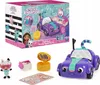 A toy set featuring a purple car, figures, and accessories, with the product packaging in the background. Anteprima dell’immagine prodotto