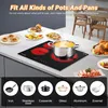 AMZCHEF Glaskeramikkochfeld autark 3 Kochzonen 5400W 9 Produktbild-Vorschau 4