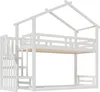 Sweiko Kinderbett 90x200cm, Niedriges Etagenbett mit Produktbild-Vorschau 8