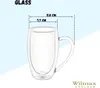 Wilmax doppelwandige Thermogläser mit Henkel | 4er Set | Produktbild-Vorschau 3