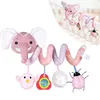 Infant Baby Elefant Krippe Bett Um Rassel Glocke Cartoon Produktbild-Vorschau 12