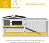 PawHut Kaninchenstall aus Tannenholz, Kleintiergehege, 156 Produktbild-Vorschau 5