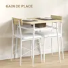 HOMCOM Ensemble table et chaises, table de cuisine avec Voir les images du produit 6