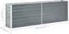 vidaXL Hochbeet Verzinkter Stahl 240x40x77 cm Grau Produktbild-Vorschau 10