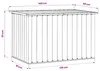 vidaXL Cassetta da giardino antracite 149x99x93 cm Anteprima dell’immagine prodotto 7