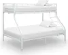 vidaXL Etagenbettgestell Weiß Metall 140x200 cm/90x200 cm Produktbild-Vorschau 6