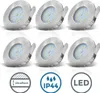 B.K.Licht Lot de 6 Spots encastrables LED ultraplats 75x30 Voir les images du produit 2