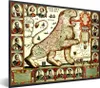 MuchoWow® MuchoWow® Gerahmtes Poster Historische Karte der Produktbild-Vorschau 1