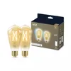 WiZ Filament-Lampe Bernstein 50 W ST64 E27 x2, Produktbild-Vorschau 1
