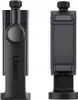 Two views of a black phone holder for a tripod. Produktbild-Vorschau