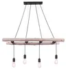 Globo Lighting Hängeleuchte Holz naturfarben, 4x E27 Produktbild-Vorschau 2
