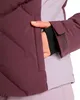 Close-up of a person's hand reaching into the pocket of a purple jacket. Produktbild-Vorschau