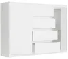 Komoda 140 cm zásuvky dveře skříňka FRAMIRE R-140-S4 bílá Náhled obrázku produktu 4