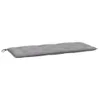 A gray bench cushion on a white background. Produktbild-Vorschau