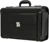 Dermata walizka pilotka 7039KL, 46 cm, 34 l, czarna skóra Podgląd zdjęcia produktu 3