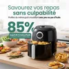Emerio friteuse à air – 3,2 L – 1450 W – thermostat Voir les images du produit 4