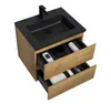 A bathroom vanity set with a sink and drawers, shown from a high angle. Produktbild-Vorschau