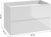 DomoDomo Badezimmerschrank mit Platte 80x50 cm wandhängend Produktbild-Vorschau 2