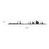Wallity, Hamburg Skyline, Wanddeko, Schwarz, Metall, 120 x Produktbild-Vorschau 6