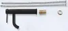 A disassembled black faucet with its accessories laid out on a white background. Anteprima dell’immagine prodotto