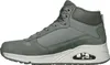 Side view of a gray high-top sneaker. Voir les images du produit