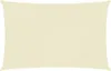 A rectangular cream-colored sun sail is shown against a white background. Produktbild-Vorschau