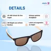 Sonnenbrille "Bamboo" - Modische Brille im Blues-Stil mit Produktbild-Vorschau 2
