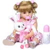 55CM Puppe Reborn Mädchen Baby Doll Ganzkörper Silikon Produktbild-Vorschau 1