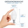 MasterLED Lampa LED E14 - C37 Vita - 8W - 4000K neutralna Podgląd zdjęcia produktu 4
