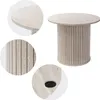 ML-Design Couchtisch rund Ø60x50 cm Stein-Optik Beige Produktbild-Vorschau 4