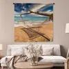 MuchoWow® Wandteppich Wandbehang Strand - Meer - Hängematte Produktbild-Vorschau 5