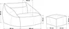 HOME DELUXE - Sitzsack COZY mit Hocker - Stoff: Samt Cord, Produktbild-Vorschau 7