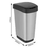 Rotho Twist Afvalbak 25L Zilver/Metallic Náhled obrázku produktu 3