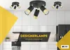 KAR-LIGHTING Deckenstrahler 3-flammig Schwarz/Gold, Metall Produktbild-Vorschau 2
